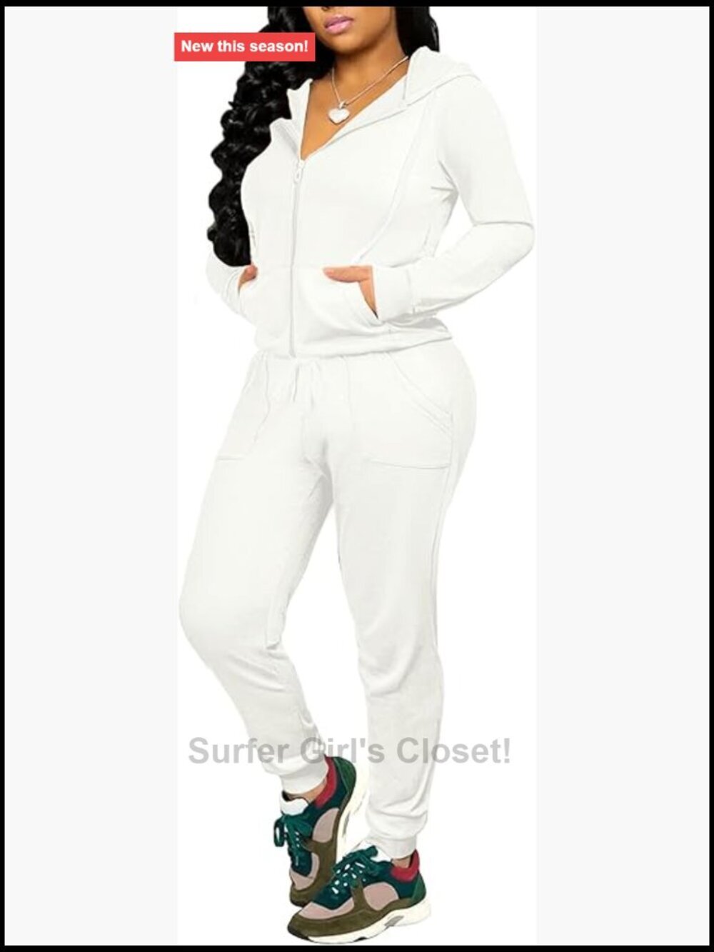 Track Suits for Women Set - Casual 2 Piece Outfits Sweatsuit Pocket Hoodies